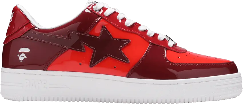  Bapesta Low M1 &#039;Color Camo Combo - Red&#039;