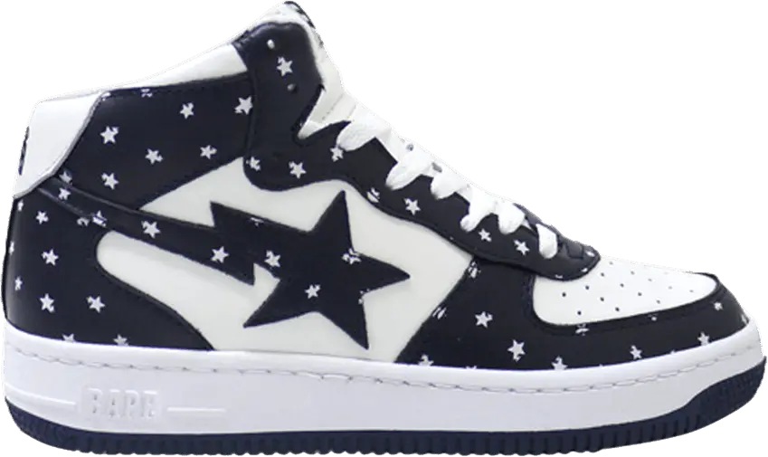  Bapesta Mid &#039;Navy Stars&#039;