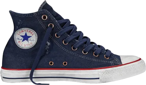  Converse Chuck Taylor All Star Destroyed Denim Hi &#039;Ensignia Blue&#039;