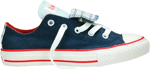  Converse Chuck Taylor All Star Double Tongue Ox GS &#039;Navy Multi&#039;