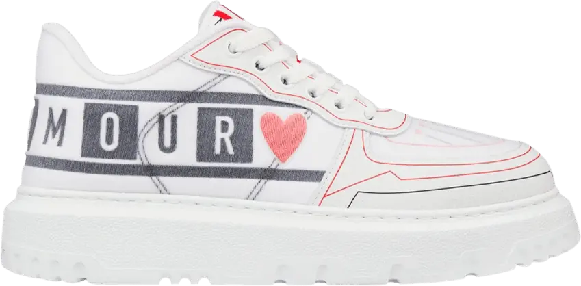 Dior Wmns Addict Sneaker &#039;Dioramour D Chess Heart - White&#039;