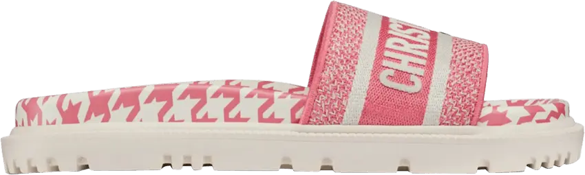 Dior Wmns DWay Slide &#039;Houndstooth - Peony&#039;