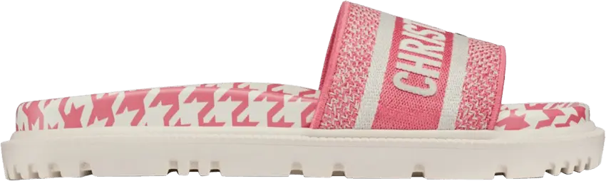  Dior Wmns DWay Slide &#039;Houndstooth - Peony&#039;