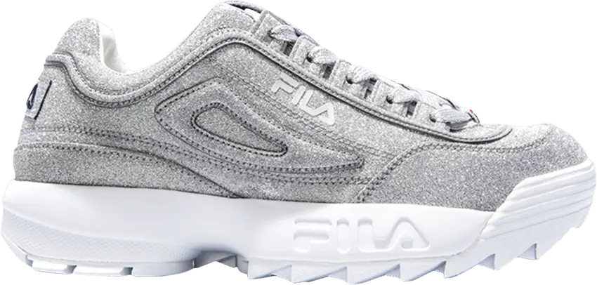  Fila Wmns Disruptor 2 Made In Italy &#039;Silver Glitter&#039;