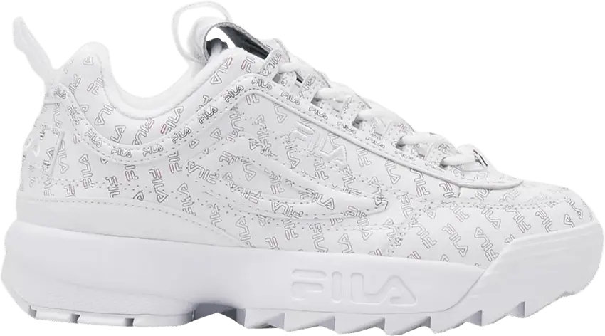  Fila Wmns Disruptor 2 Multi &#039;Logo Print&#039;