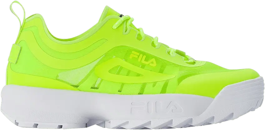  Fila Wmns Disruptor Run &#039;Neon Lime&#039;