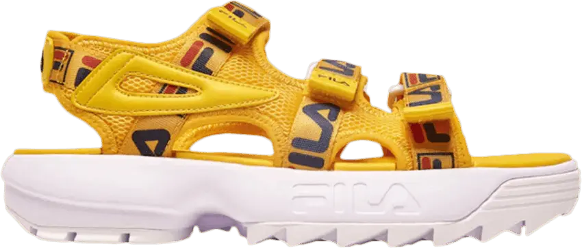  Fila Wmns Disruptor Sandal &#039;Yellow&#039;