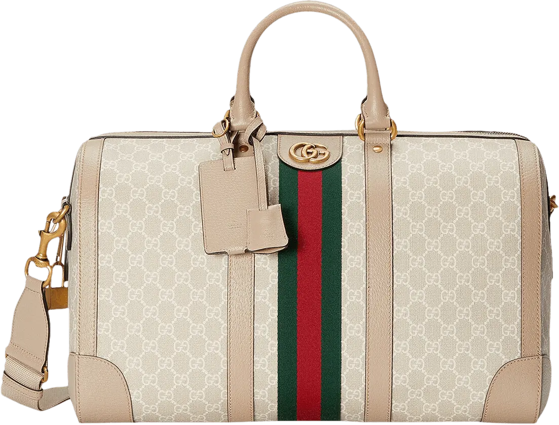  Gucci Ophidia Duffle Bag &#039;Beige/White&#039;