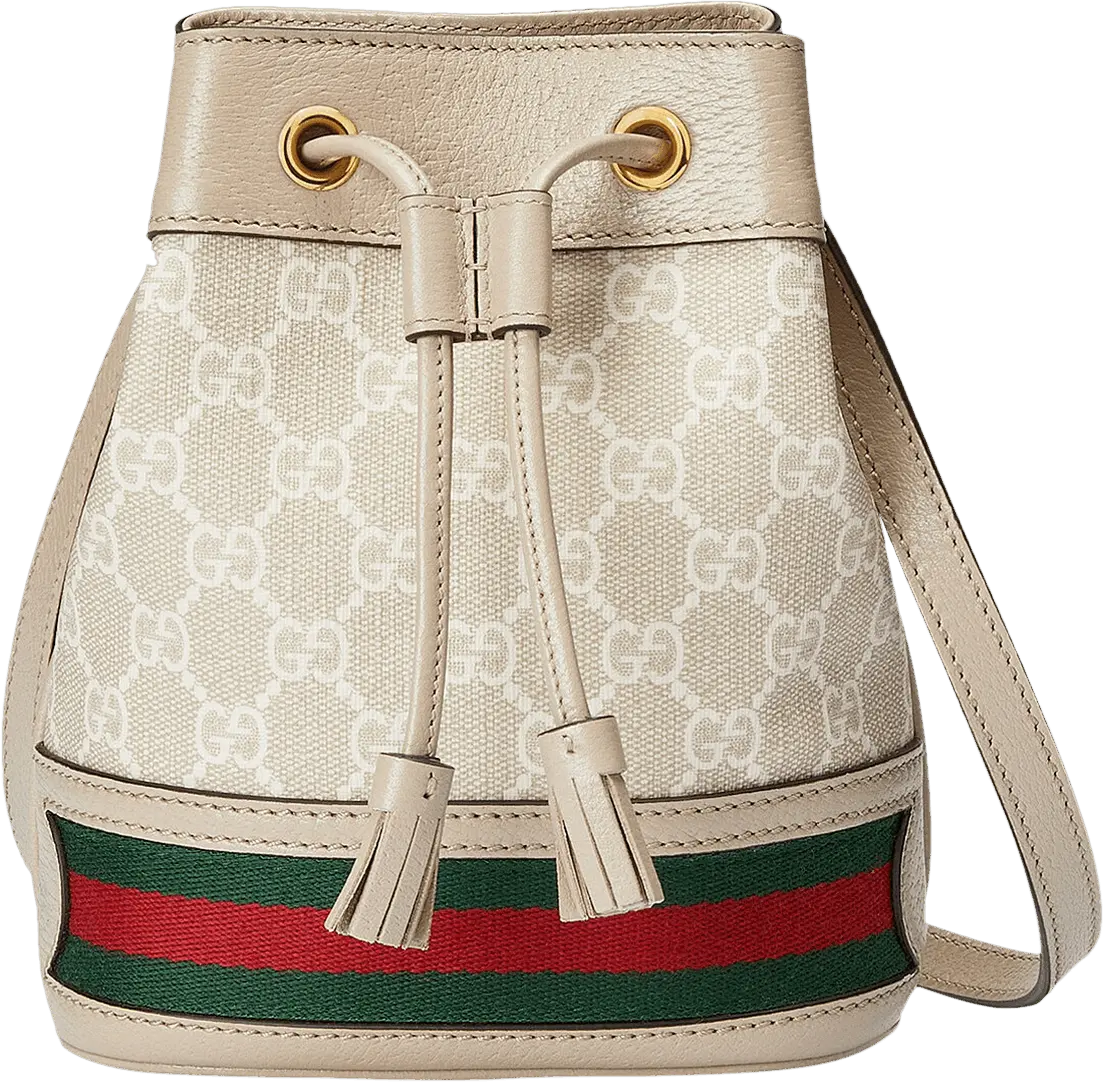  Gucci Ophidia Mini GG Bucket Bag &#039;Beige/White&#039;