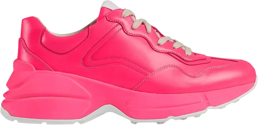  Gucci Rhyton Low &#039;Fuchsia Fluorescent&#039;