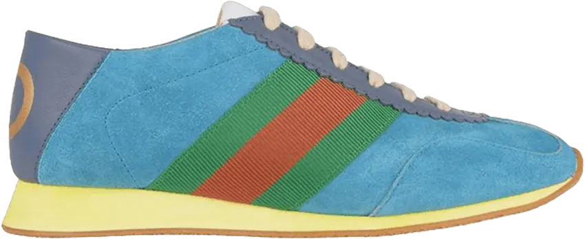  Gucci Rocket Suede Low &#039;Blue&#039;