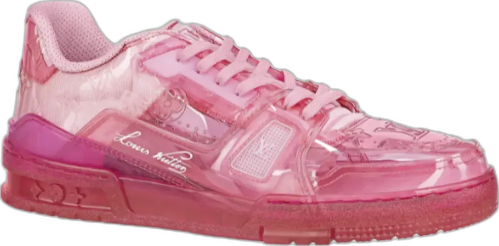  Louis Vuitton LV Trainer Fluroescent Pink