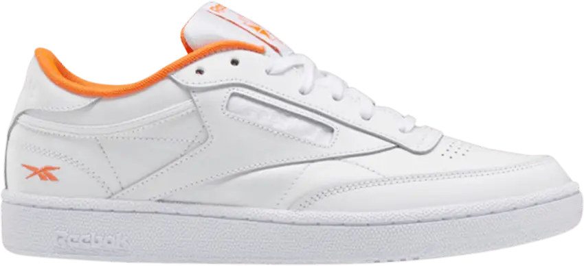  Reebok Club C 85 &#039;White Solar Orange&#039;