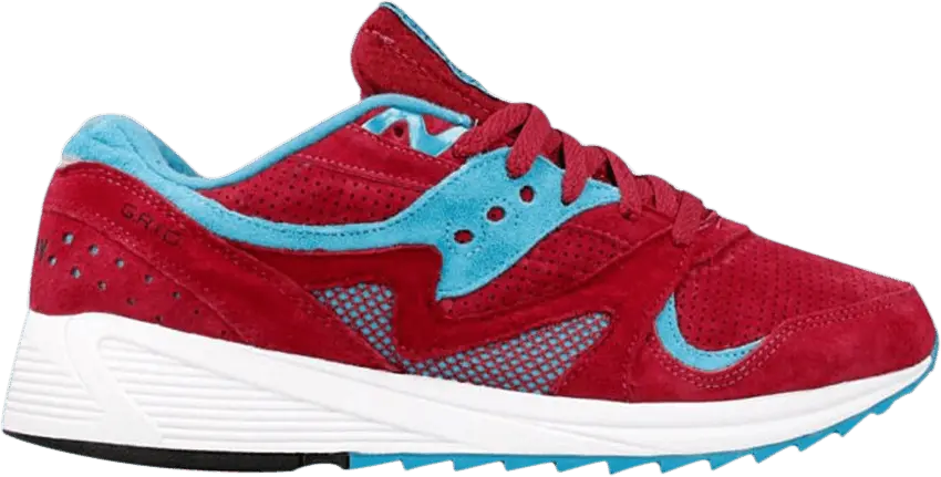 Saucony Originals Grid 8000 Premium Sneaker Merlot