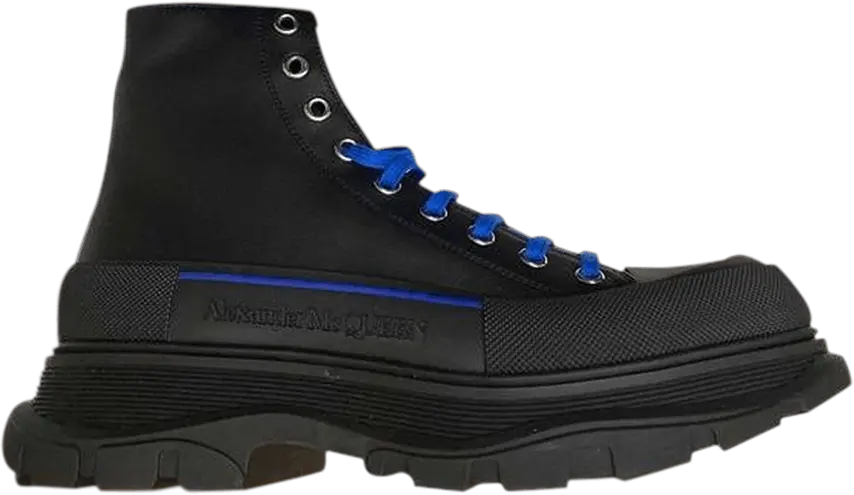  Alexander Mcqueen Alexander McQueen Tread Slick Boot &#039;Black Ultramarine&#039;