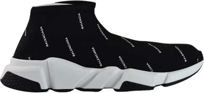 Balenciaga Speed Low &#039;All Over Print - Black White&#039;