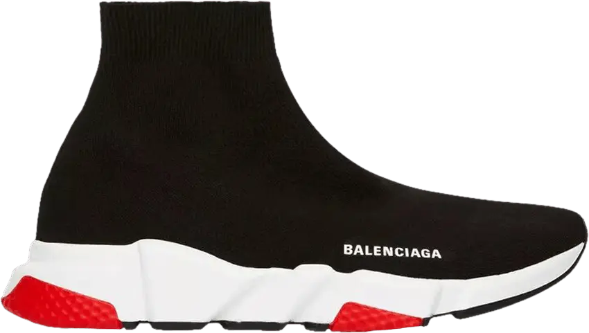  Balenciaga Speed Sneaker &#039;Black White Red&#039;