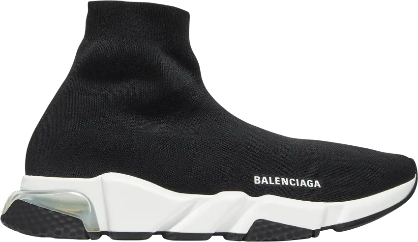  Balenciaga Speed Sneaker &#039;Clearsole - Black White&#039;