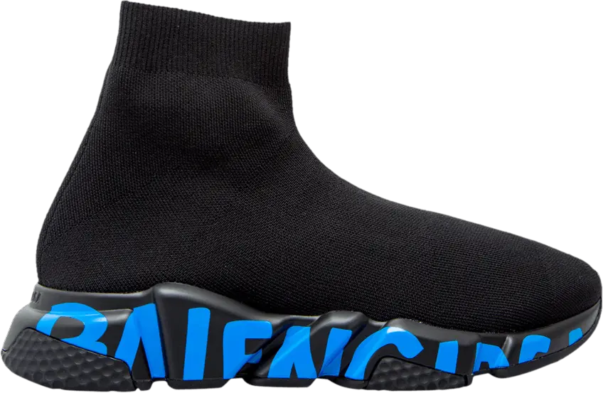  Balenciaga Speed Sneaker &#039;Midsole Graffiti - Black Blue&#039;