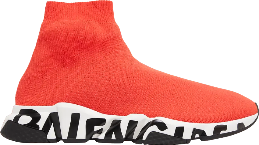  Balenciaga Speed Sneaker &#039;Midsole Graffiti - Red&#039;