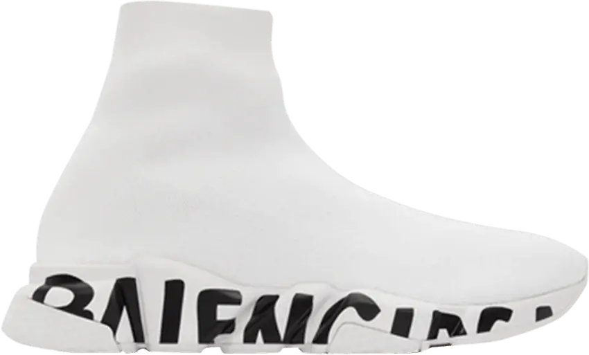  Balenciaga Speed Sneaker &#039;Midsole Graffiti - White Black&#039;