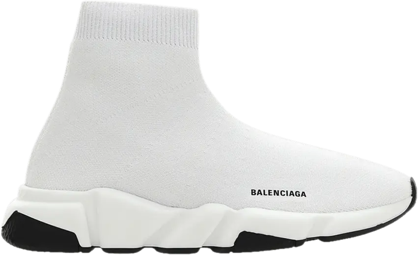  Balenciaga Speed Sneaker Kids &#039;White Black&#039;