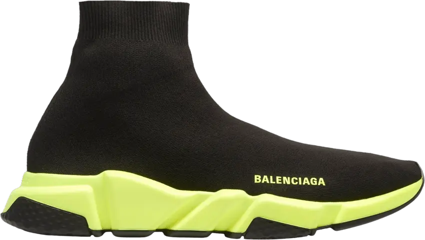  Balenciaga Speed Trainer &#039;Black Neon Yellow&#039;