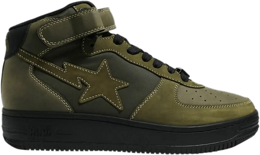  Military Bapesta Mid &#039;Olivedrab&#039;