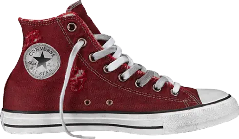  Converse Chuck Taylor All Star Hi &#039;Destroyed Denim Red&#039;