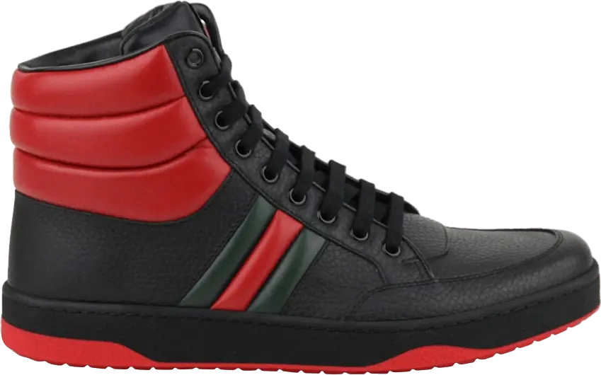  Gucci Ronnie Padded High &#039;Black Red&#039;