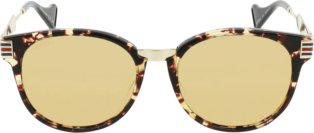  Gucci Round Frame Sunglasses &#039;Brown&#039;