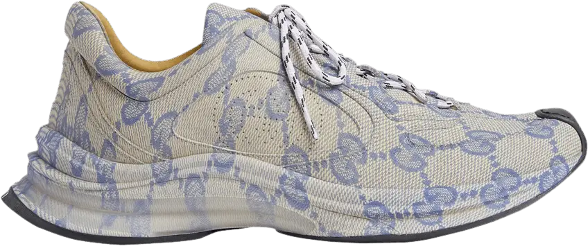  Gucci Run Sneaker &#039;Beige Blue Monogram&#039;