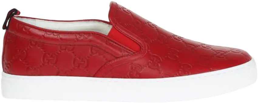  Gucci Signature GG Slip-On &#039;Red&#039;