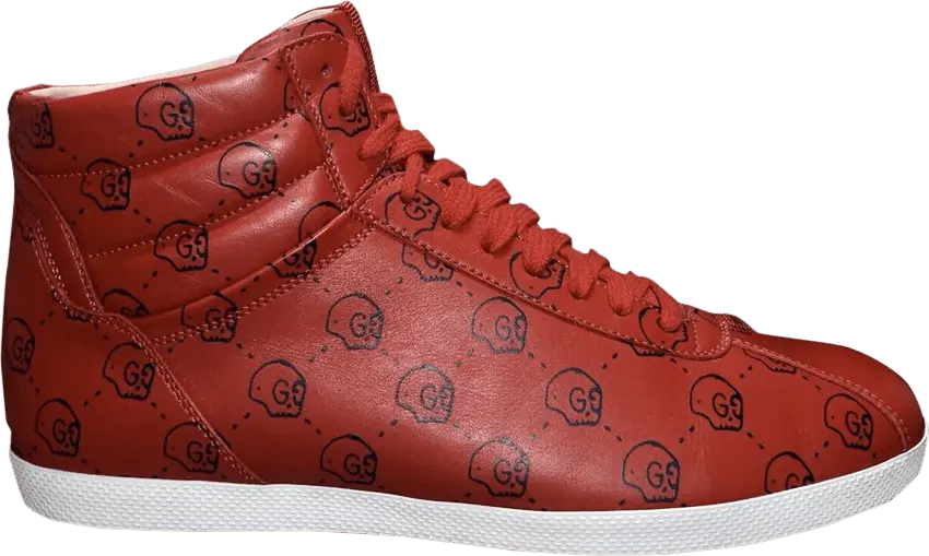 Gucci Signature Ghost Skull High &#039;Red&#039;