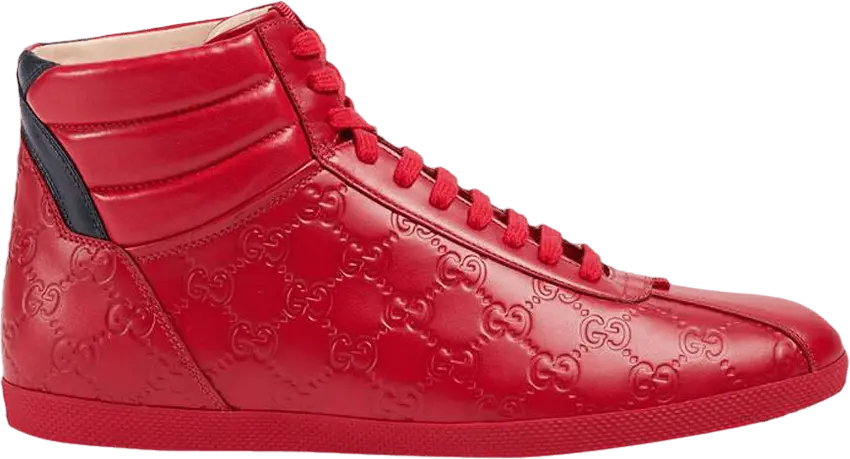  Gucci Signature High Top &#039;Red&#039;