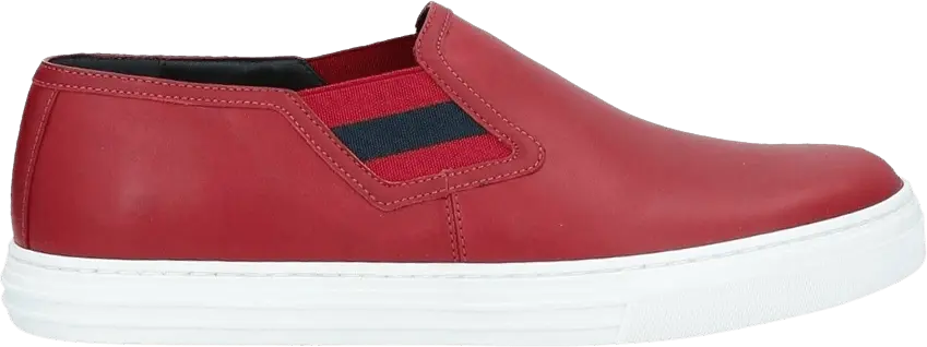 Gucci Signature Slip-On Leather &#039;Red&#039;