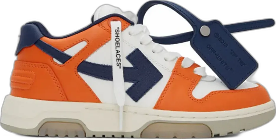 Off-White OFF-WHITE Out Of Office OOO Low Tops White Orange Blue (Women&#039;s)