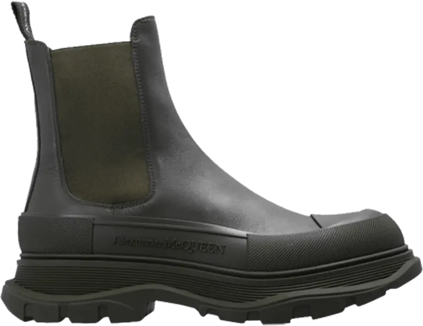  Alexander Mcqueen Alexander McQueen Tread Slick Boots &#039;Khaki&#039;