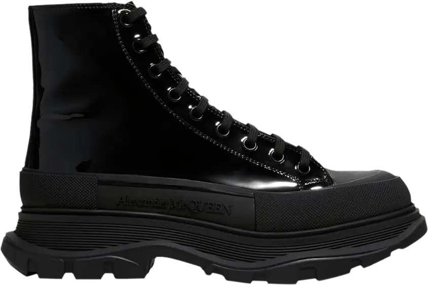 Alexander Mcqueen Alexander McQueen Tread Slick High &#039;Black Patent&#039;