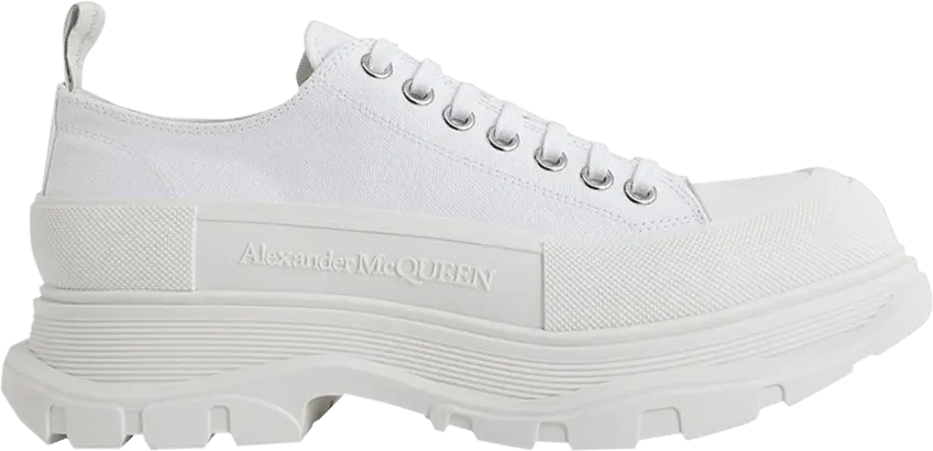  Alexander Mcqueen Alexander McQueen Tread Slick Lace Up &#039;Triple White&#039;