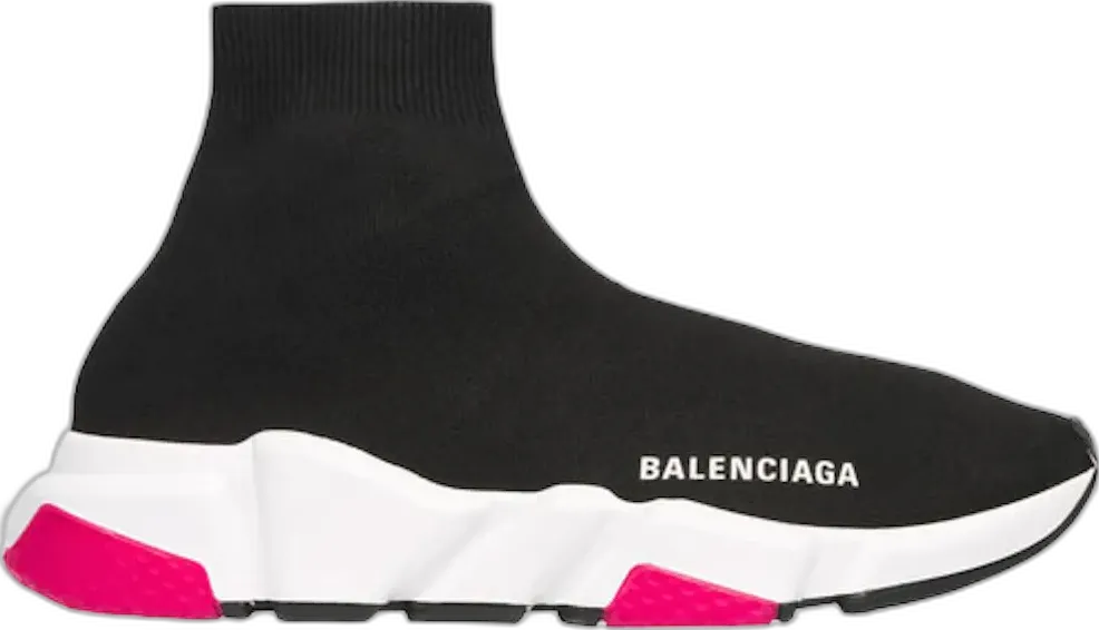  Balenciaga Speed Trainer Black Pink