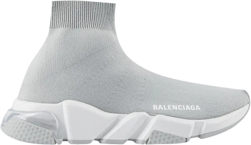  Balenciaga Speed Trainer Clear Sole Grey