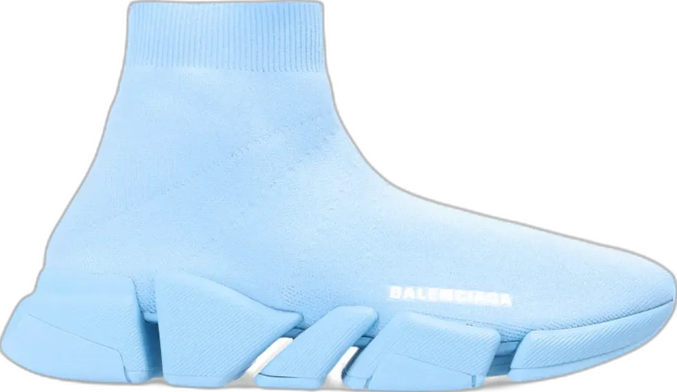  Balenciaga Speed Trainer Full Light Blue (Women&#039;s)