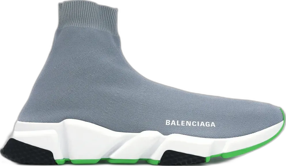  Balenciaga Speed Trainer Gray Green