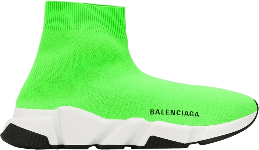  Balenciaga Speed Trainer Green Black Sole (Women&#039;s)