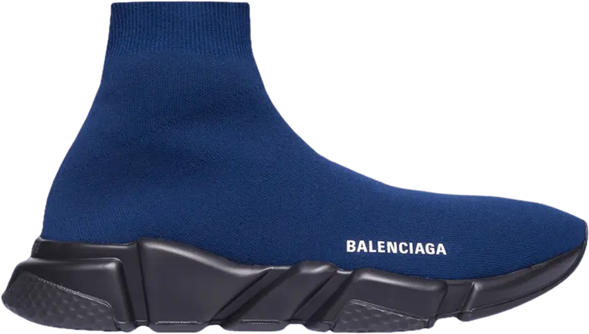  Balenciaga Speed Trainer High &#039;Dark Navy&#039; 2019