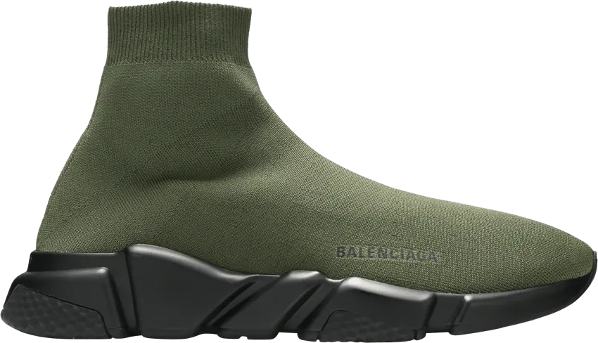 Balenciaga Speed Trainer Khaki Black