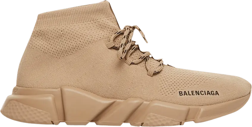  Balenciaga Speed Trainer Lace Up &#039;Beige&#039;