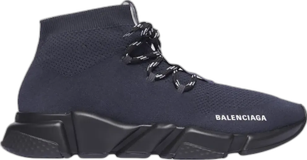  Balenciaga Speed Trainer Lace Up Gris Acier