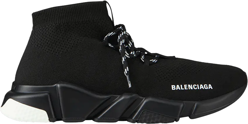  Balenciaga Speed Trainer Lace-Up &#039;White Black&#039;